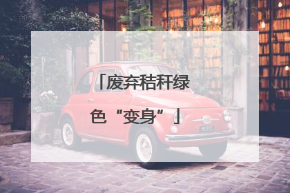 废弃秸秆绿色“变身”