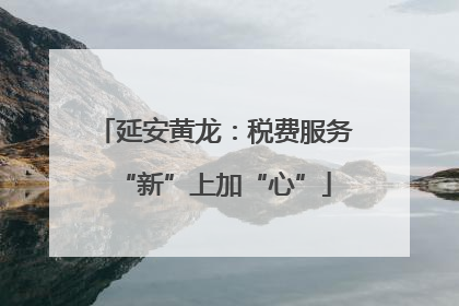 延安黄龙：税费服务“新”上加“心”