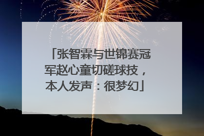 张智霖与世锦赛冠军赵心童切磋球技，本人发声：很梦幻