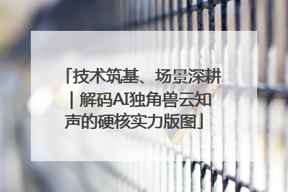 技术筑基、场景深耕｜解码AI独角兽云知声的硬核实力版图