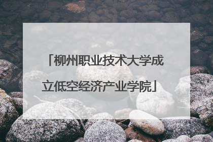 柳州职业技术大学成立低空经济产业学院