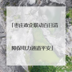枣庄政企联动百日清障保电力通道平安