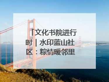 文化书院进行时｜水印蓝山社区：粽情暖邻里，端午共安康