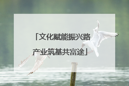文化赋能振兴路 产业筑基共富途