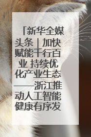 新华全媒头条｜加快赋能千行百业 持续优化产业生态——浙江推动人工智能健康有序发展观察