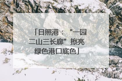 日照港：“一园二山三长廊”擦亮绿色港口底色