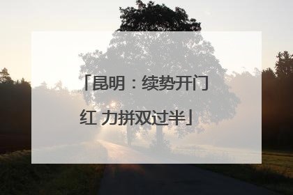 昆明：续势开门红 力拼双过半