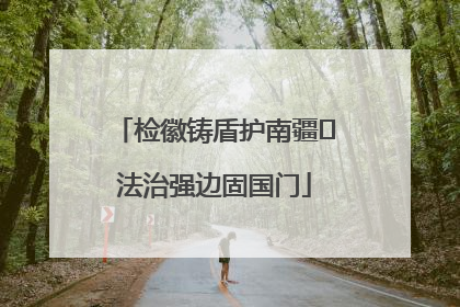 检徽铸盾护南疆 法治强边固国门