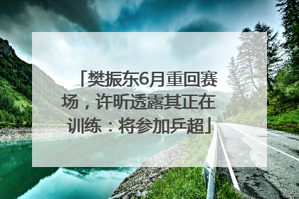 樊振东6月重回赛场，许昕透露其正在训练：将参加乒超