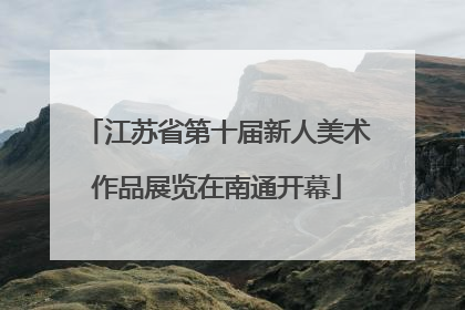 江苏省第十届新人美术作品展览在南通开幕
