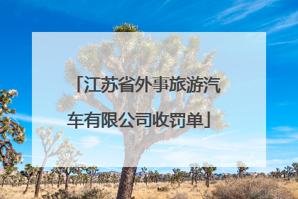 江苏省外事旅游汽车有限公司收罚单