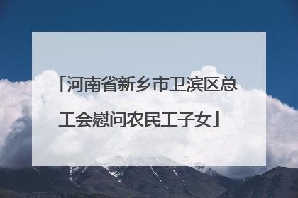 河南省新乡市卫滨区总工会慰问农民工子女