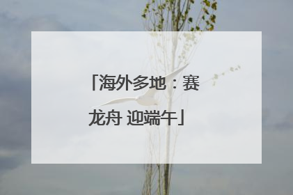 海外多地：赛龙舟 迎端午