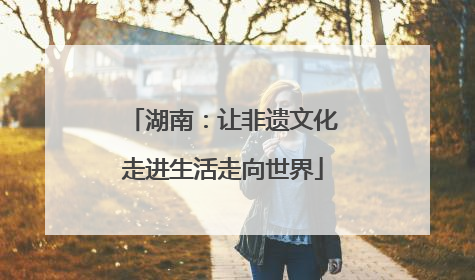 湖南：让非遗文化走进生活走向世界
