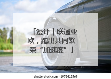 漫评｜联通亚欧，跑出共同繁荣“加速度”
