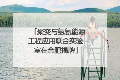 聚变与氢氨能源工程应用联合实验室在合肥揭牌