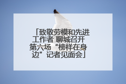 致敬劳模和先进工作者 聊城召开第六场“榜样在身边”记者见面会
