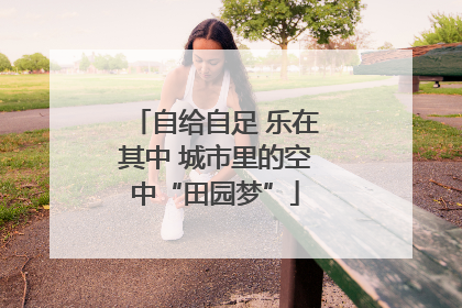 自给自足 乐在其中 城市里的空中“田园梦”