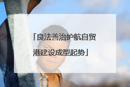 良法善治护航自贸港建设成型起势