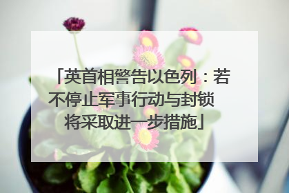 英首相警告以色列：若不停止军事行动与封锁 将采取进一步措施