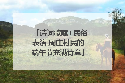 诗词歌赋+民俗表演 周庄村民的端午节充满诗意