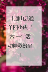 通山县通羊四小庆“六·一”活动精彩纷呈