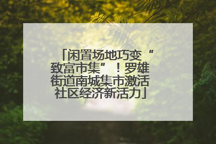 闲置场地巧变“致富市集”！罗雄街道南城集市激活社区经济新活力