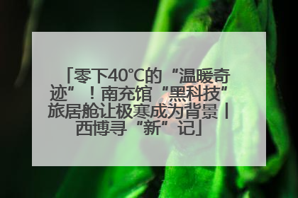 零下40℃的“温暖奇迹”！南充馆“黑科技”旅居舱让极寒成为背景丨西博寻“新”记