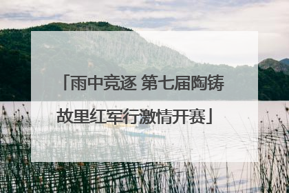 雨中竞逐 第七届陶铸故里红军行激情开赛