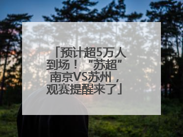 预计超5万人到场！“苏超”南京VS苏州，观赛提醒来了