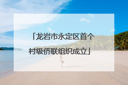 龙岩市永定区首个村级侨联组织成立