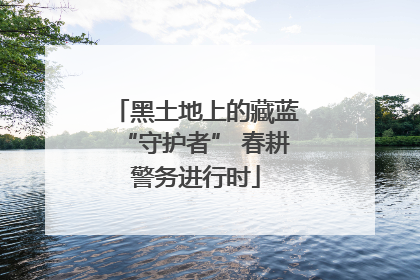 黑土地上的藏蓝“守护者” 春耕警务进行时