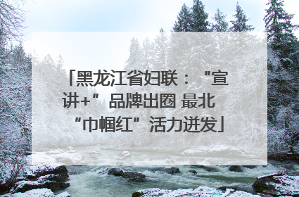 黑龙江省妇联：“宣讲+”品牌出圈 最北“巾帼红”活力迸发