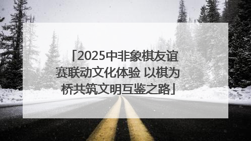 2025中非象棋友谊赛联动文化体验 以棋为桥共筑文明互鉴之路