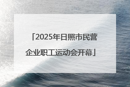 2025年日照市民营企业职工运动会开幕