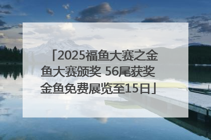 2025福鱼大赛之金鱼大赛颁奖 56尾获奖金鱼免费展览至15日