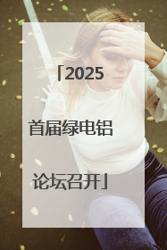 2025首届绿电铝论坛召开