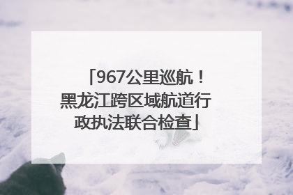 967公里巡航！黑龙江跨区域航道行政执法联合检查