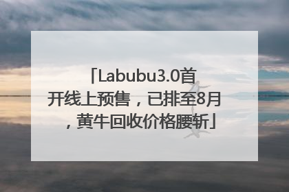 Labubu3.0首开线上预售，已排至8月，黄牛回收价格腰斩