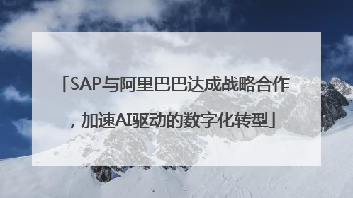 SAP与阿里巴巴达成战略合作，加速AI驱动的数字化转型